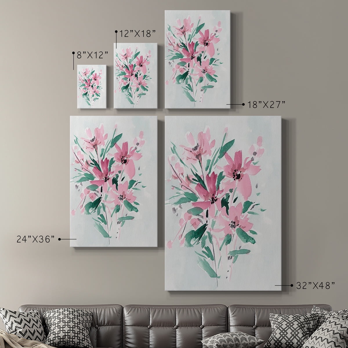 Posy Blooms IV Premium Gallery Wrapped Canvas - Ready to Hang