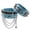 sky blue, variant on Black PU Leather Cuff Wristband Bracelet Goth Gothic Punk Tassel Chain Bracelets For Women Men Armbands Cosplay Jewelry