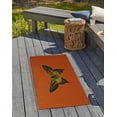 thumbnail image 3 of 24" 36" Simply Daisy Colorful Swallowtail Butterfly Novelty Chenille Area Rug, Perfect Orange, 3 of 4