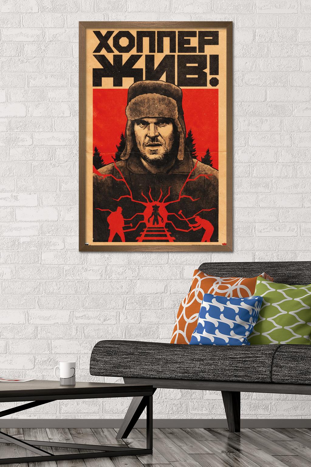 Netflix Stranger Things: Season 4 - Hopper Tracks Wall Poster, 22.375" x 34" Framed
