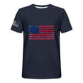 thumbnail image 3 of DPTALR Men Print Round Neck Casual Short Sleeve Round-Neck Blouses Shirts, 3 of 3