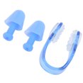 thumbnail image 1 of Swimming Ear Plugs Nose Clip Set Soft Silicone PC for Waterproof Diving Sports, 1 of 7