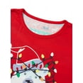 thumbnail image 6 of TSEXIEFOOFU Parent-Child Christmas Nightclothes, Long Sleeve Christmas Bear Print Tops Trousers Suit / Romper, 6 of 9