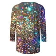 Cyber and Monday Sales! Xqxayjr Women 3/4 Sleeve Merry Christmas Tops