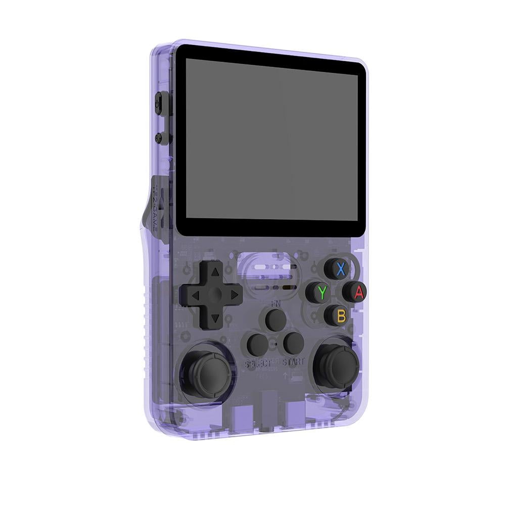 R36S - Consola de videojuegos de mano retro, pantalla IPS de 3.5 pulgadas, tarjeta TF de 64 g, más de 10.000 juegos, consola de juegos de mano retro, con sistema Linux