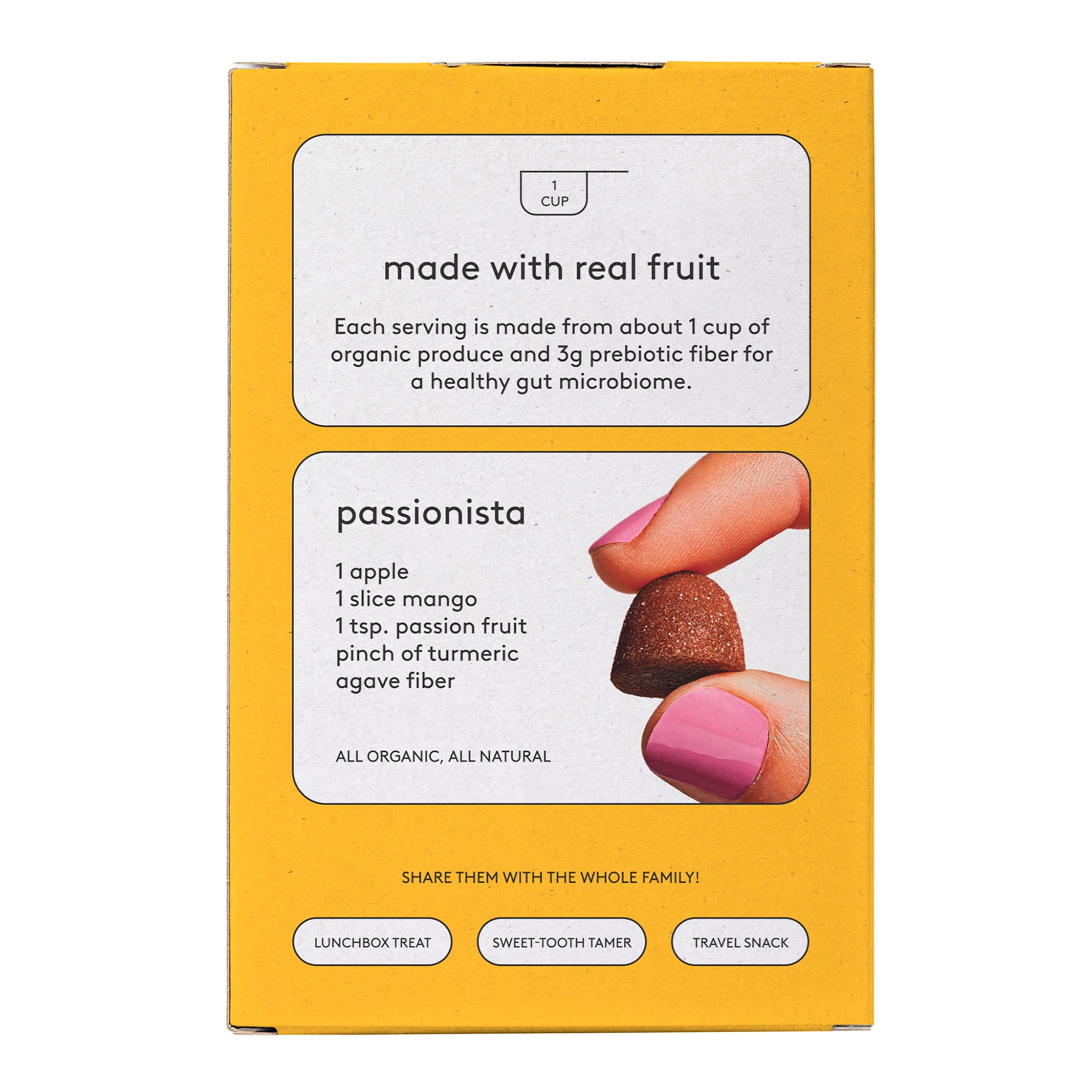 Kencko Passionista Organic Fruit Snacks, 3.5oz, 5 Pack