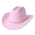 thumbnail image 4 of Sun Hats for Men Women Western Cowboy Top Hat with Rhinestones Woolen Stylish Outdoor Fashion Accessory, 4 of 4