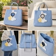 thumbnail image 4 of Paw Peek Bag Pet Carrier Tote Cat Dog Cartoon Canvas Shoulder Bag Colorful Animal Shapes Carrying Bag with Head-Out Design Adjustable Neck Small Dog Cat Carrier for Outdoor Use, A, 4 of 7