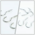 thumbnail image 2 of 150 Pcs Crochets à Vis en Zinc pour Suspendre Design Simple Forme de Point d'Interrogation Usage Intérieur Extérieur, 2 of 9
