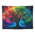 thumbnail image 6 of BCIIG Tree of Life Tapestry Black Light Tapestry Galaxy space Life Force Tapestry for Bedroom Glow in the dark Tapestry Wall Hanging, 6 of 7