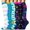 Blue Black, variant on 6 Pairs Copper Compression Socks for Women & Men Circulation 15-20 mmhg - Better Blood Flow, Swelling, Best Support for Medical, Running, Nursing