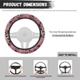 thumbnail image 6 of Uorisanigo Dog Paw 15 Inch Car Steering Wheel Protector for Women Modern Car Steering Wheel Cover for Most Vehicle Easy to Install Car Accessories Soft Auto Wheel Cover Gift for Holiday, 6 of 8