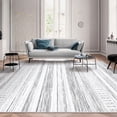 thumbnail image 6 of Toyoso 6x9 Area Rug Living Room Rugs - Washable Large Soft Neutral Boho Moroccan Bohemian Farmhouse Rug Indoor Floor Carpet for Bedroom Under Dining Table Home Office Decor - Light Grey, 6 of 8