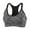 Gray, variant on Spencer Women's Seamless Sports Bra Mesh Removable Pad Yoga Lingerie Bras Racerback High Impact Workout Crop Tops "XL,Rose Red"