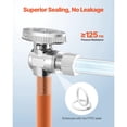 thumbnail image 3 of 10-Piece 1/2 Inch PEX x 3/8 Inch OD Compression Angle Valve Chrome Plated Brass Stop Valve for Bathroom Kitchen Toilet Shower Pipe, 3 of 7