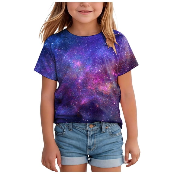 Caqnni Toddler Boys Short Sleeve Summer Casual Cartoon Prints Gentleman Tops Hawaii Beach Holiday Floral Shirts T Shirt Casual Wear Shirt (6-7 Years,A226-Light Blue)