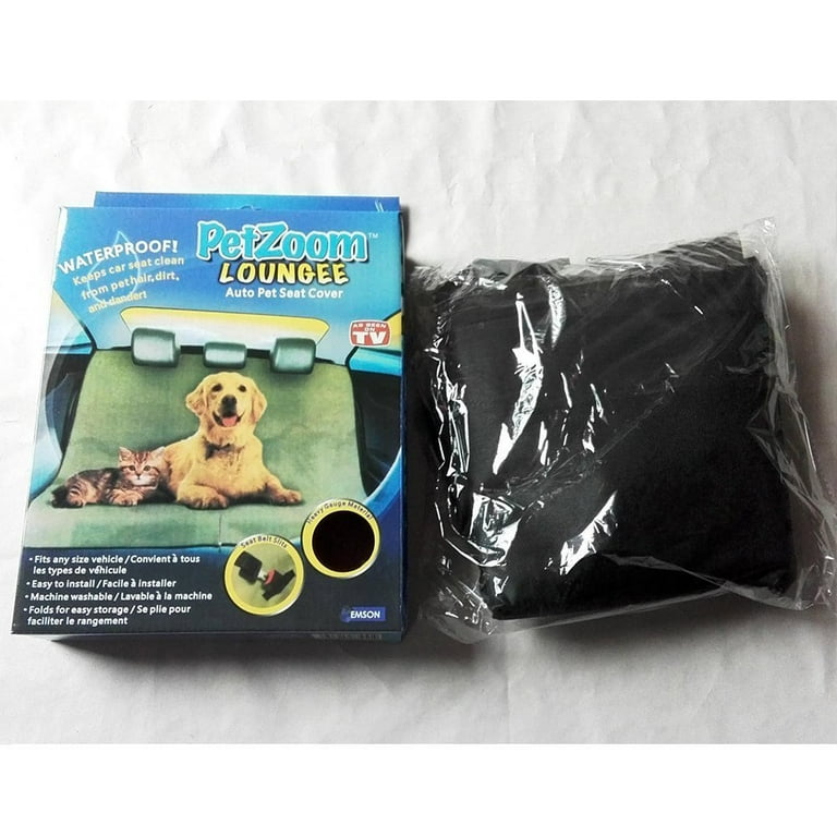 Pet Zoom Loungee Waterproof Auto Pet Seat Cover for Dogs Cats Black
