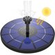 thumbnail image 1 of Bomba de fuente solar de 3W con batería incorporada, bomba de fuente de agua flotante solar para baño de pájaros, pecera, estanque, piscina, jardín y exteriores, 1 of 5