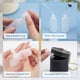 thumbnail image 4 of Paquete de 10 frascos de muestra pequeños de plástico de 12 ml con tapa abatible, vacíos y rellenables, ideales para maquillaje, cosméticos y artículos de aseo., 4 of 9
