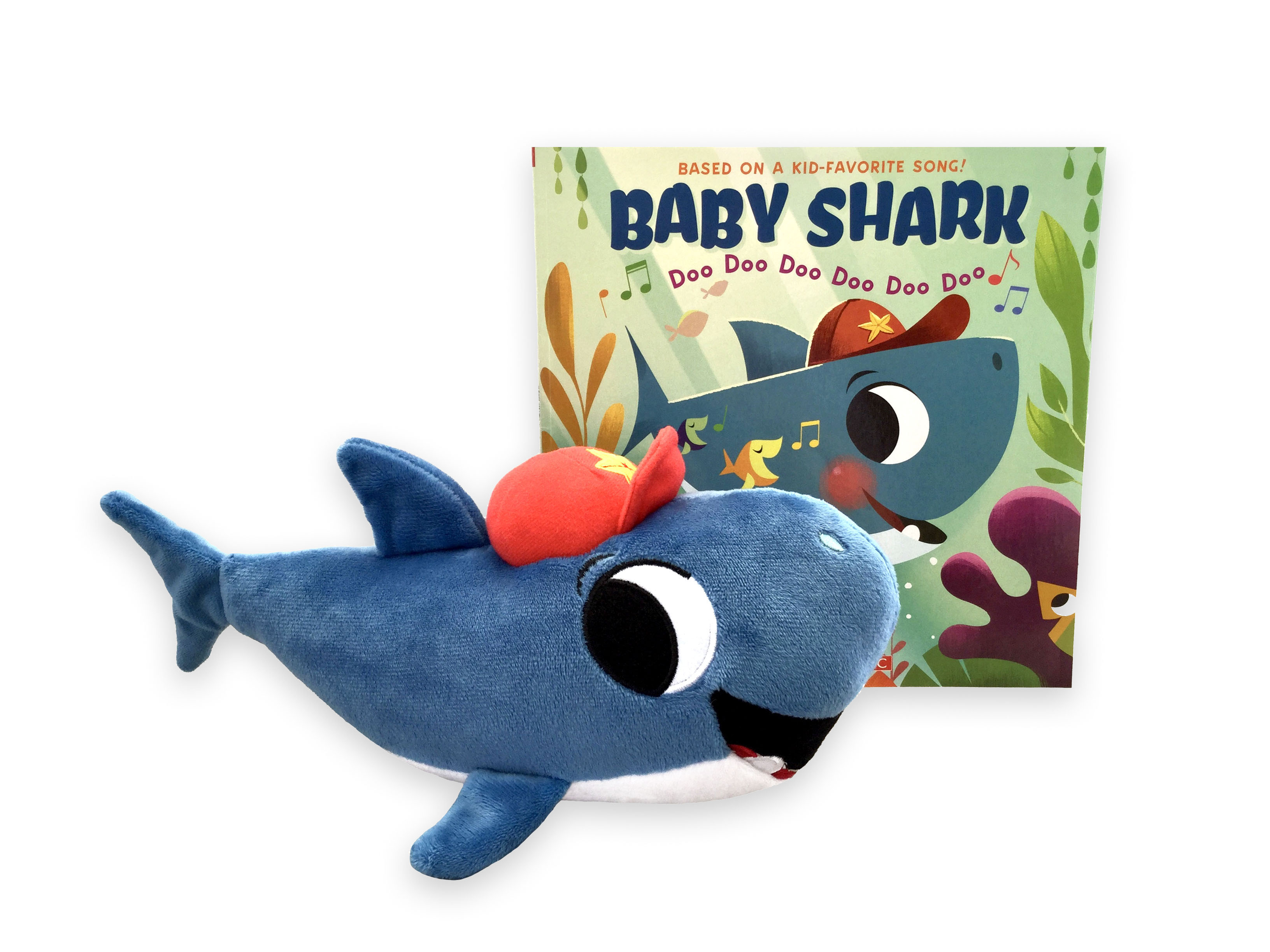 Baby Shark Gift Set MerryMakers Soft Plush Shark Toy & Scholastic
