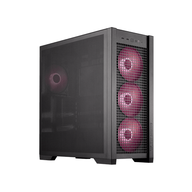 ASUS TUF Gaming GT302 ARGB ATX Mid-Tower Case, 4 ARGB Fans, High