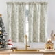 thumbnail image 1 of Cortinas Jinchan de Lino Floral para Cocina 45 cm 2 Paneles Navideños, 1 of 9
