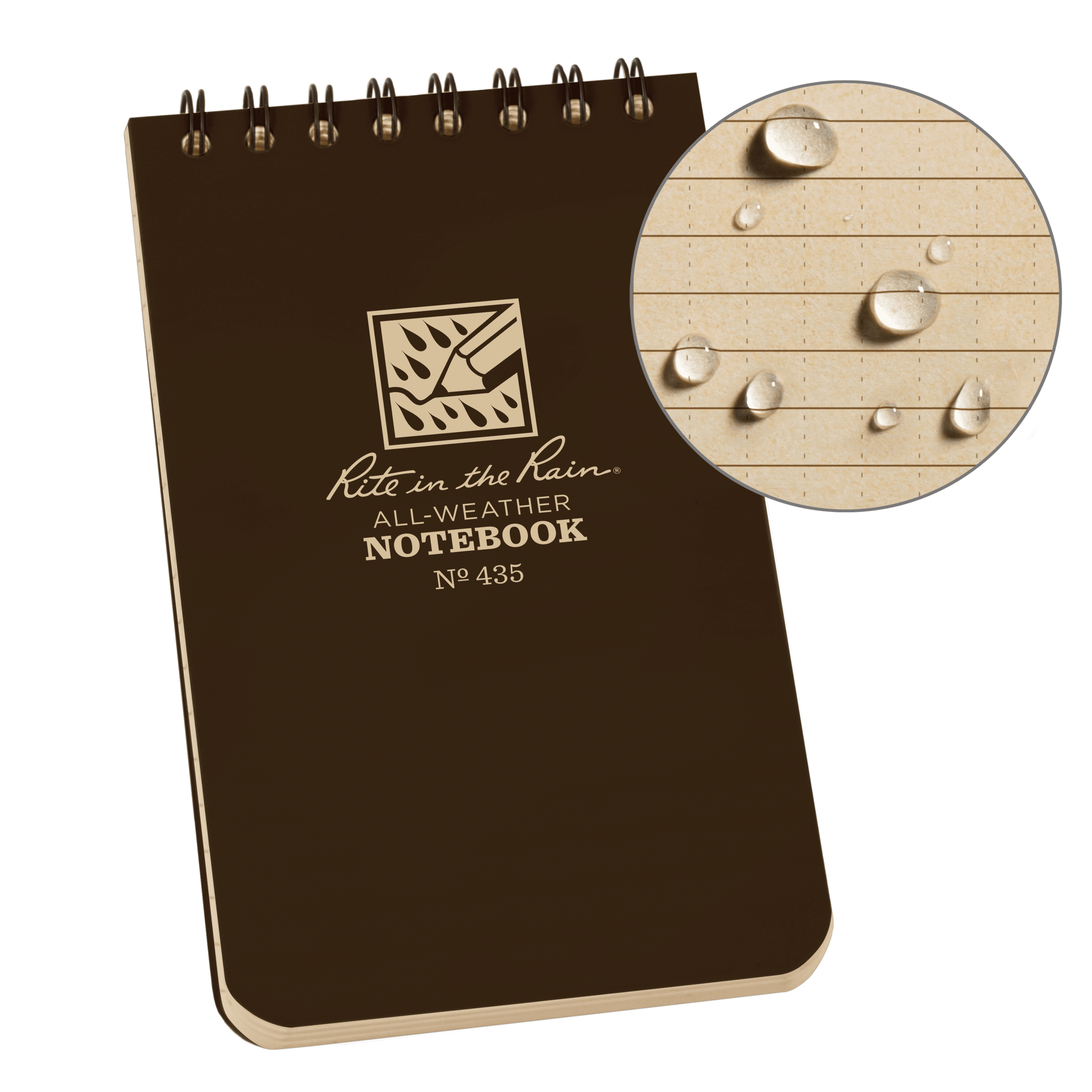 Rite In The Rain Waterproof Writing Tactical Notepad 3/" x 5/" Tan Free Delivery