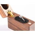 thumbnail image 4 of Wooden Ring Box For Proposal,wedding Engagement Ring Boxes Portable Small Slim Wooden Ring Box For Wedding Ceremony Ring Bearer Box(small, Black Walnu, 4 of 5