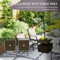 thumbnail image 4 of Outsunny Base Lestée pour Parasol de Patio avec Table, Base de Parasol avec Roues, 4 of 10