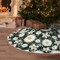 thumbnail image 5 of Fotbe White Daisies and Bee Pattern Christmas Tree Skirt, Tree Skirts Plush Christmas Decorations, Christmas Tree Skirts Xmas Decorations Holiday Party Decor-36", 5 of 6
