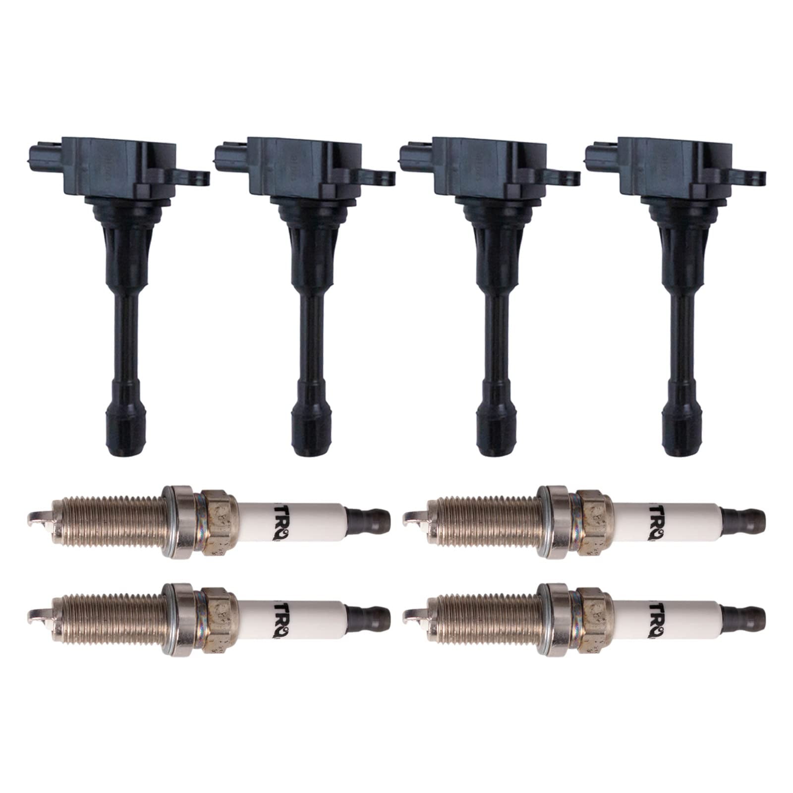 TRQ Ignition Coil & Iridium Spark Plug Kit Set for Nissan Infiniti New TKA01345 Fits select: 2007-2018 NISSAN ALTIMA, 2008-2019 NISSAN ROGUE