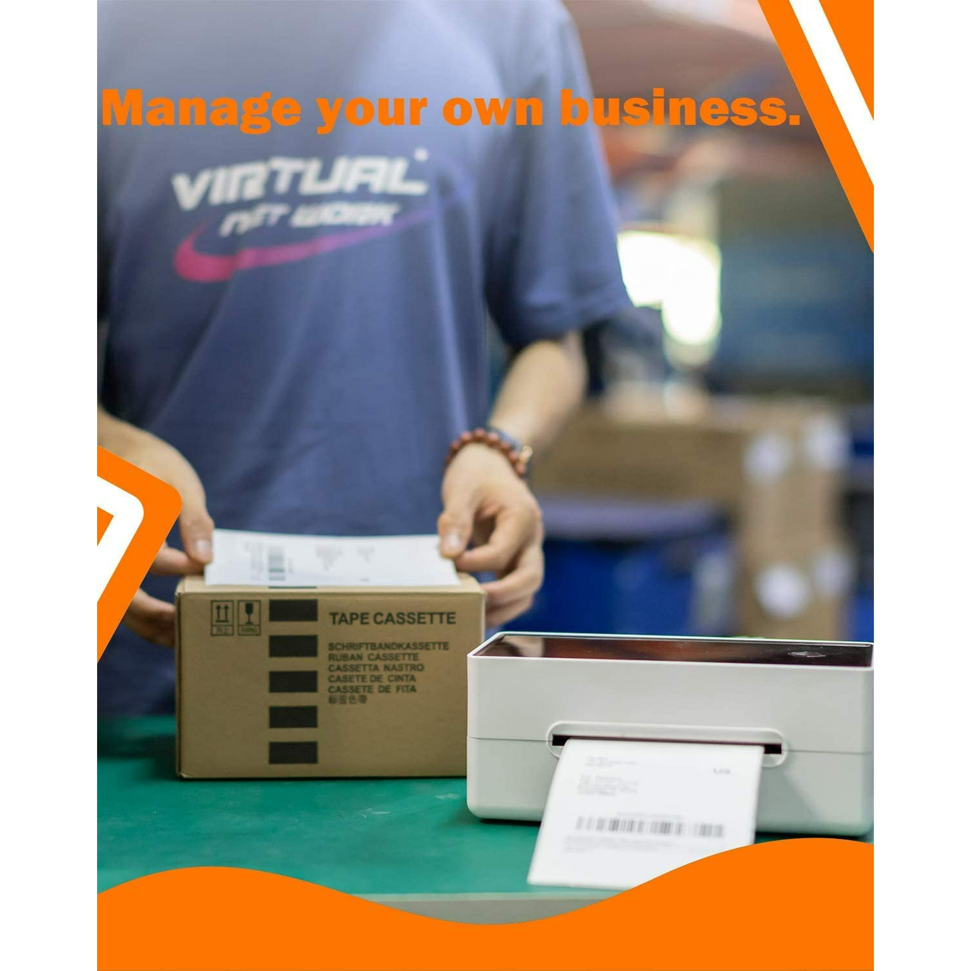 Can i tape a shipping label