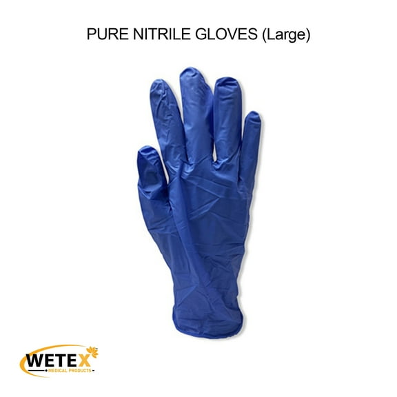 1000pcs Disposable Nitrile Gloves, S-M-L-XL, Blue, FDA, Pure Nitrile