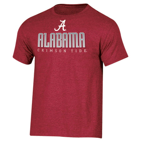 Men's Russell Athletic Crimson Alabama Crimson Tide Basic Logo Crew Neck (Best Basic T Shirt Brand)