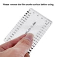 thumbnail image 2 of (10PCS) Muka Plastic Concrete Crack Width Ruler-Gloss Clear A, 2 of 5