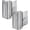 Silver, variant on Home Security Door Lock, 2 Pack Childproof Door Reinforcement Lock with 3 Inch Stop Withstand 800 lbs for Top Front Inward Swinging Door, Upgrade Flip High Night Lock to Defend Your Home Kids