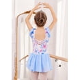 thumbnail image 4 of Oudiya Girls Ruffle Sleeve Ballet Dance Dress Tutu Skirted Leotard, 3-11Y, 4 of 5