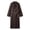 Coffee, variant on Flannel Bathrobes for Women Warm Winter Robes Long Sleeve Belted Robes Fluffy Soft Absorbent Quick Dry Robe with Pockets Gray Free Size