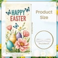 thumbnail image 2 of Bunny Theme Easter Banner Colorful Bows Bunny Backdrop Polka Dot Pattern Cute Design Happy Easter Background for Easter Party Spring Celebration Photo Backdrop, 2 of 9