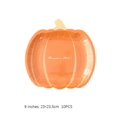 thumbnail image 4 of 10 platos desechables para fiesta de Halloween con forma de calabaza, 4 of 4