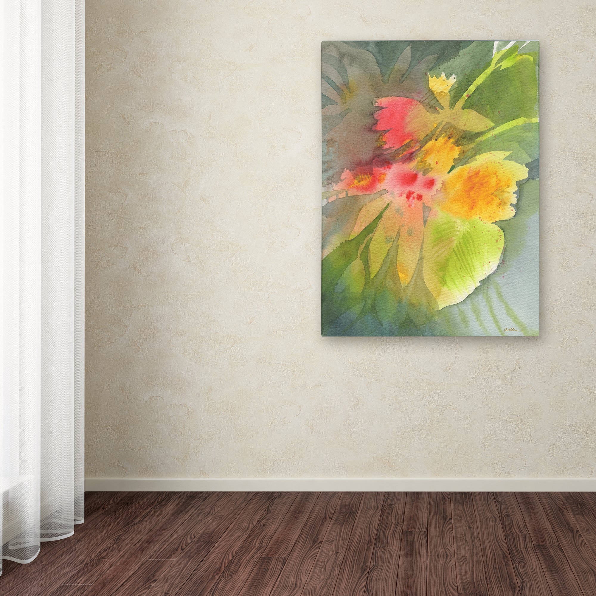 Trademark Fine Art 'Through Darkness Brightly' Canvas Art by Sheila Golden
