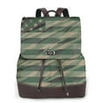 thumbnail image 1 of Easygdp Jungle Green Camo USA Flag Mochila de Cuero para Mujeres, Bolso de Hombro, Bolsos de Mano de Moda para Trabajo y Viajes, 1 of 4