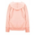 thumbnail image 2 of A2Y Women's Causal Basic Simple Zip Up Hoodie Sweat Jacket Peach XL, 2 of 5