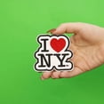 thumbnail image 3 of I Love New York Die Cut Sew-On Patch Black/White, 3 of 3