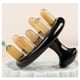 thumbnail image 1 of Peine de masaje antiestático de cuerno con mango ergonómico para masaje del cuero cabelludo y el cuerpo., 1 of 5
