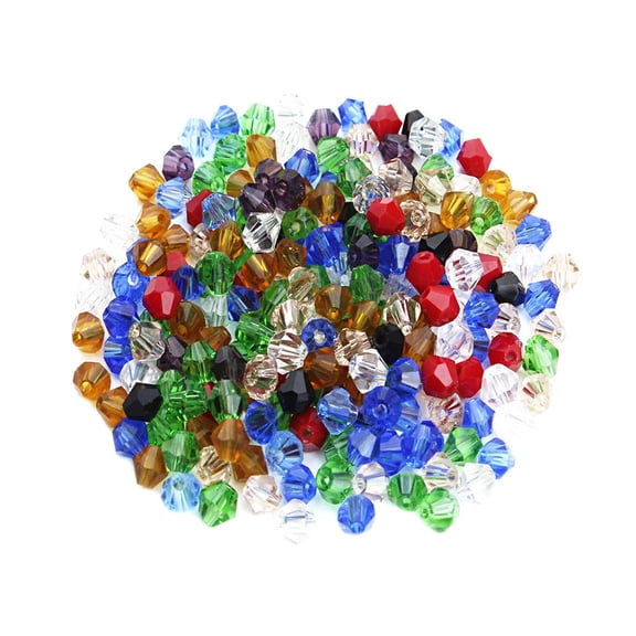 WRISTBIQUE Jewelry Making Crystal Beads Assorted Colors for Bracelets Necklaces 200Pcs