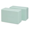 thumbnail image 1 of Espuma EVA de apoyo sin látex Yoga Block Gaiam, 130 g, paquete de 2, 1 of 8