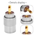 thumbnail image 5 of 10Pcs/Lot Screwed Coupling Connector PL259 UHF Male Plug with Reducer for RG8X Coaxial Cable +Tube UHF RG8X Connectors, 5 of 5