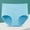 Light Blue, variant on 6 Pack Women's Underwear Solid High Waist Plus Size Period Pure Full Coverage Panties