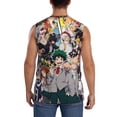 thumbnail image 4 of Mha Boku no Hero Academia Men's Tank Top Lightweight Summer Sleeveless Tee Shirt Muscle Tank Tops Workout T-Shirts Casual Athletic Undershirts, 4 of 7